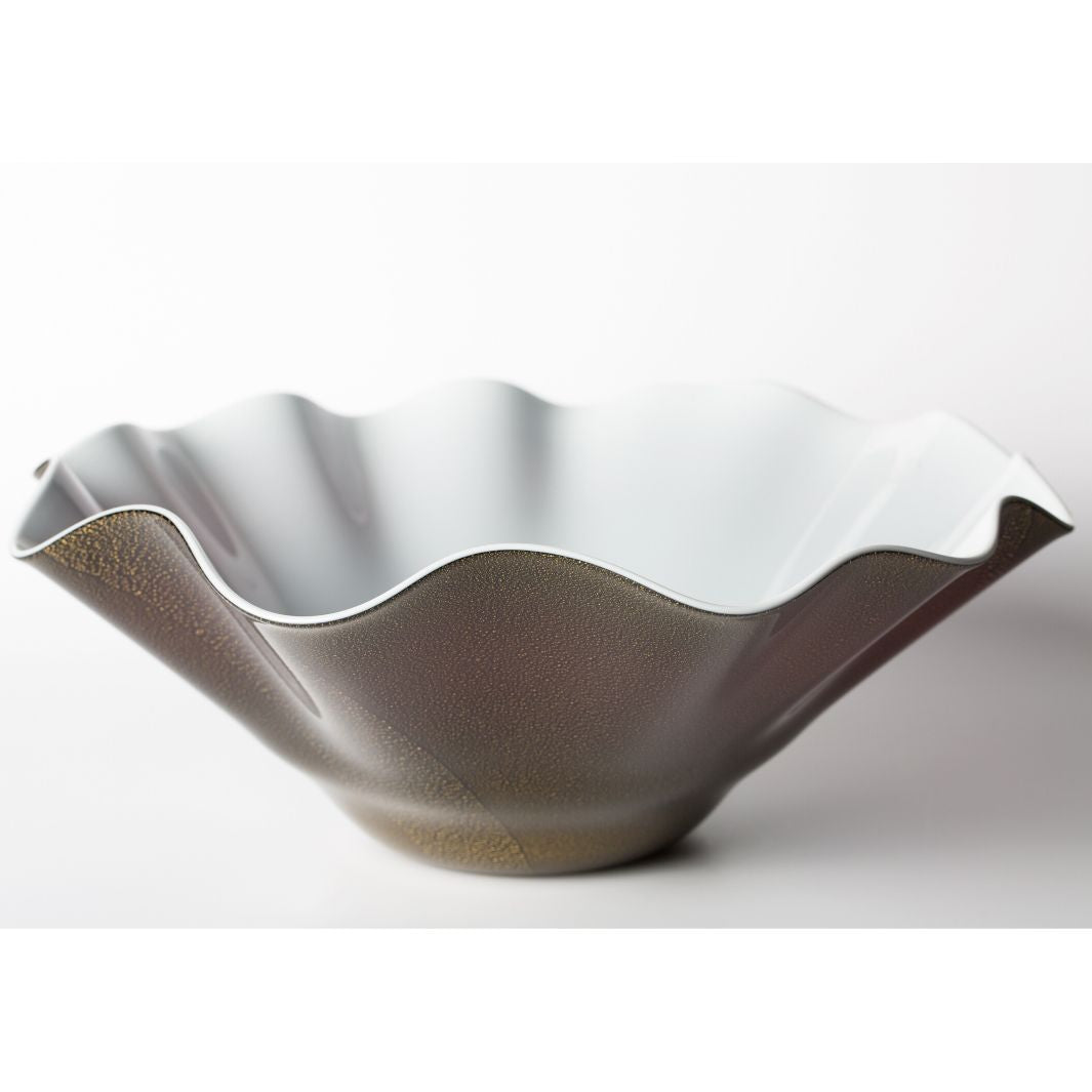 Venini Murano glass caviar server